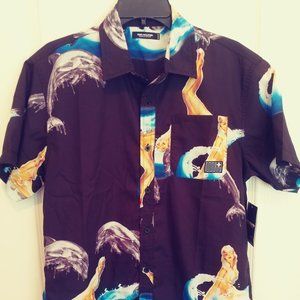 Pink Dolphin Short Sleeve Buttondown